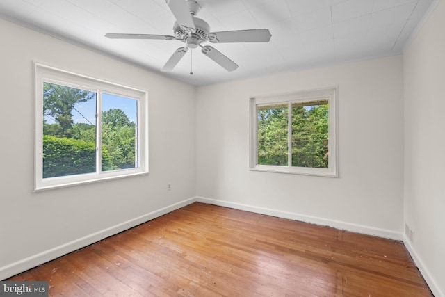 10699 Harding Rd, Laurel, MD 20723 - unfurnished room with plenty of natural light, wood-type flooring, and baseboards