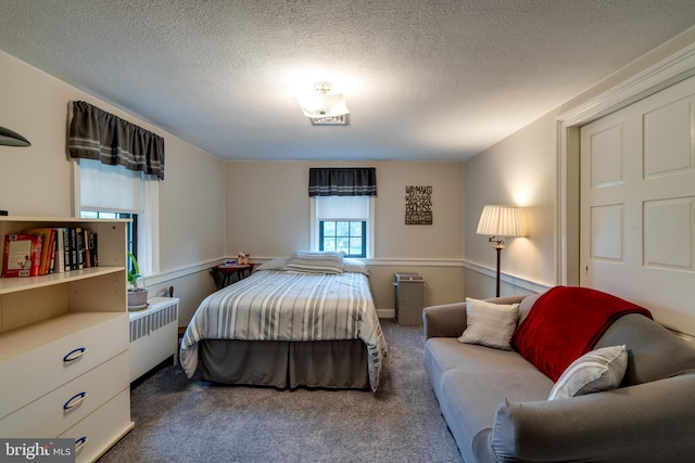 1626 Lampeter Rd, Lancaster, PA 17602 - bedroom featuring carpet floors, a textured ceiling, and radiator