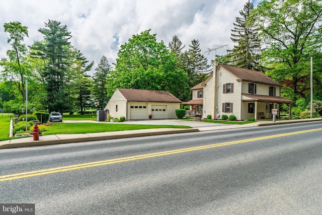 1626 Lampeter Rd, Lancaster, PA 17602 - view of front of property with a garage and an outbuilding