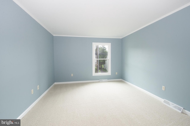 243 Loudoun St SW Unit F, Leesburg, VA 20175 - carpeted empty room with crown molding and baseboards
