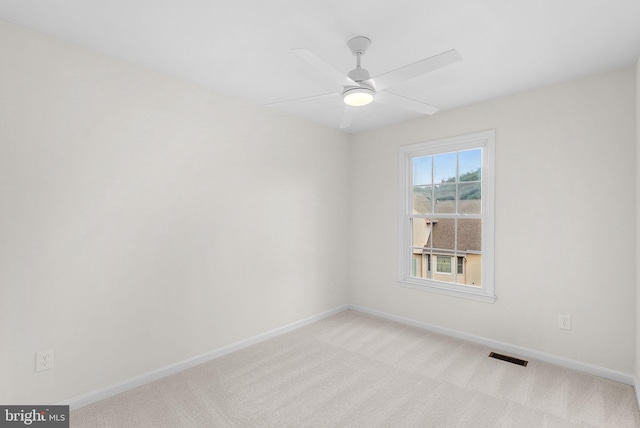 2619 Stone Mountain Ct, Herndon, VA 20170 - unfurnished room with baseboards, light carpet, and a ceiling fan