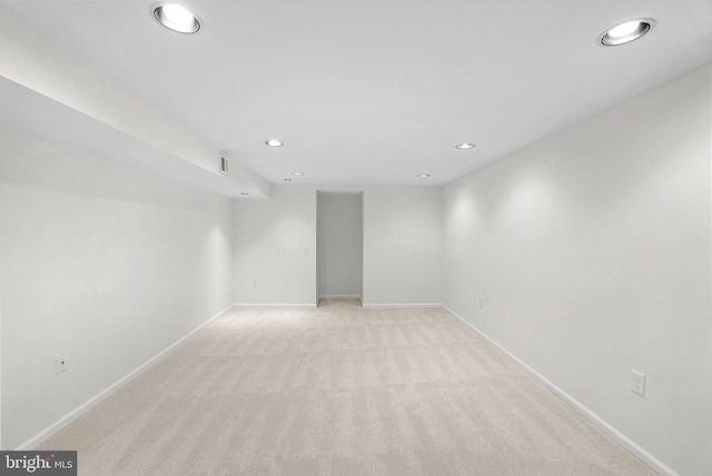 2619 Stone Mountain Ct, Herndon, VA 20170 - unfurnished room featuring recessed lighting, light colored carpet, and baseboards