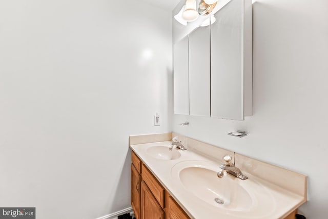 8328 Ridge View Rd, Lusby, MD 20657 - bathroom with double vanity