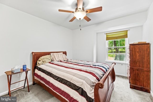 8328 Ridge View Rd, Lusby, MD 20657 - carpeted bedroom featuring baseboards and ceiling fan