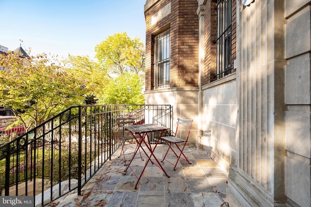 view of balcony