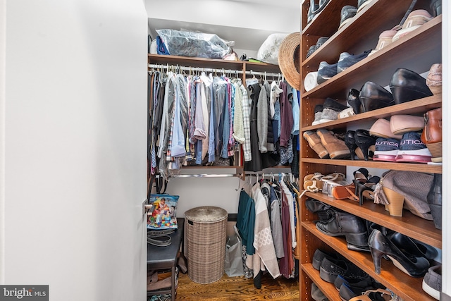 721 S Smedley St, Philadelphia, PA 19146 - walk in closet with wood finished floors