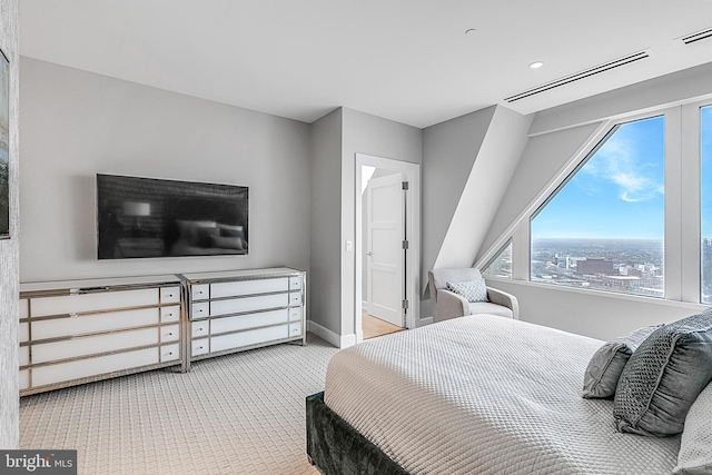 50 S 16th St Unit 5401, Philadelphia, PA 19102 - bedroom with carpet floors, baseboards, and recessed lighting