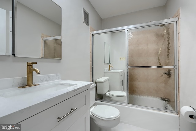 1012 Valewood Rd, Towson, MD 21286 - bathroom with toilet, vanity, and enclosed tub / shower combo