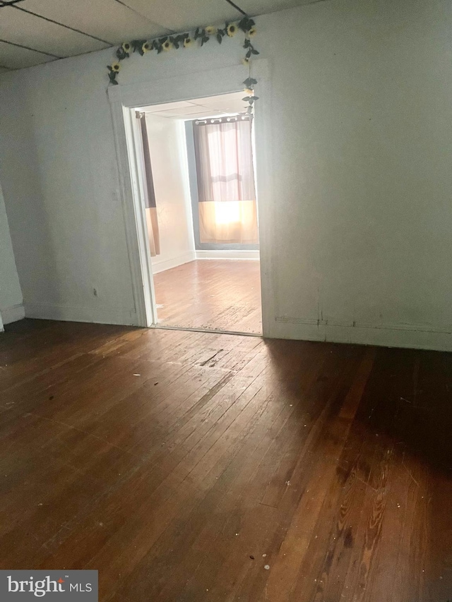435 S Augusta Ave, Baltimore, MD 21229 - spare room with hardwood / wood-style floors and baseboards