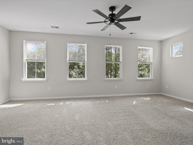 17494 Lethridge Cir, Round Hill, VA 20141 - carpeted empty room with baseboards and a ceiling fan