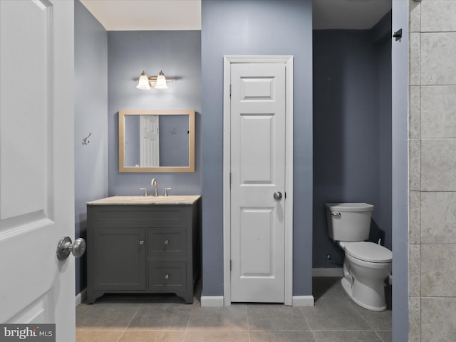 17494 Lethridge Cir, Round Hill, VA 20141 - bathroom with vanity and tile patterned flooring