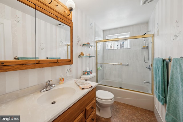 2 Tomahawk Dr, Marlton, NJ 08053 - bathroom with toilet, vanity, and shower / bath combination with glass door