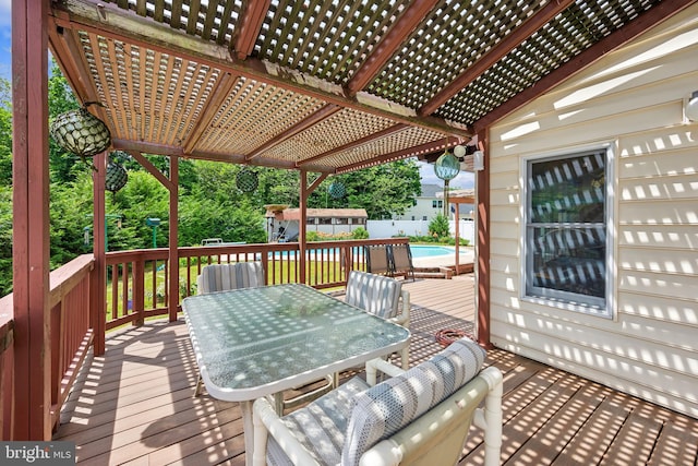 2 Tomahawk Dr, Marlton, NJ 08053 - wooden terrace with outdoor dining area
