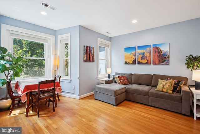 1725 Willard St NW Unit 3, Washington, DC 20009 - living area with light wood finished floors and recessed lighting
