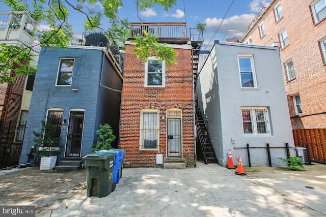1725 Willard St NW Unit 3, Washington, DC 20009 - rear view of house with brick siding
