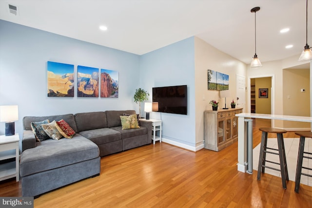 1725 Willard St NW Unit 3, Washington, DC 20009 - living area with light wood-style flooring and recessed lighting