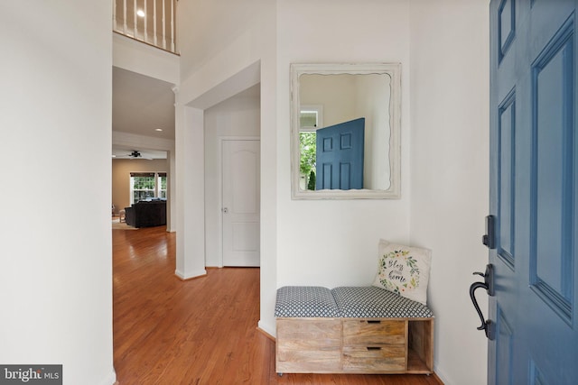 42030 Zircon Dr, Aldie, VA 20105 - entrance foyer featuring wood finished floors and baseboards