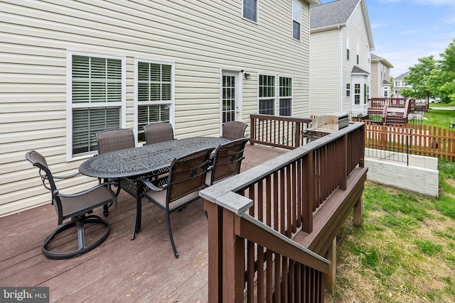 42030 Zircon Dr, Aldie, VA 20105 - deck with outdoor dining space