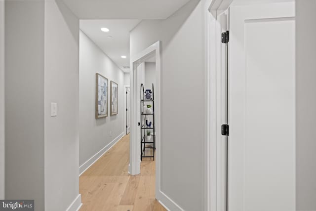 1407 1st St NW Unit 1, Washington, DC 20001 - corridor featuring light wood-type flooring, baseboards, and recessed lighting
