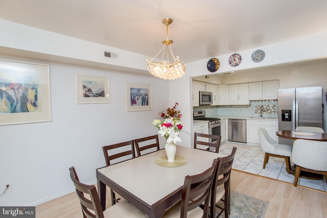 48 Bonnie Gellman Ct Unit B48, Philadelphia, PA 19114 - dining area with a chandelier and light wood finished floors