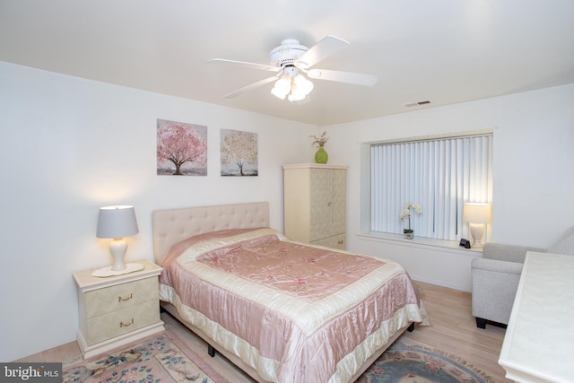 48 Bonnie Gellman Ct Unit B48, Philadelphia, PA 19114 - bedroom with wood finished floors and a ceiling fan