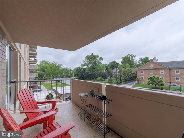 view of balcony