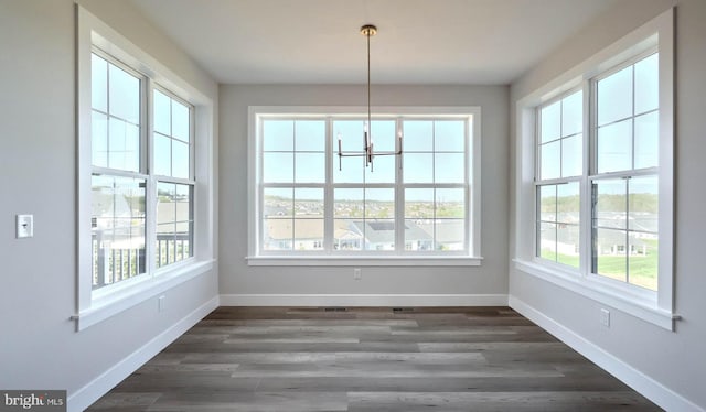 2030 N Fall Harvest Dr, Mechanicsburg, PA 17055 - unfurnished sunroom featuring a chandelier