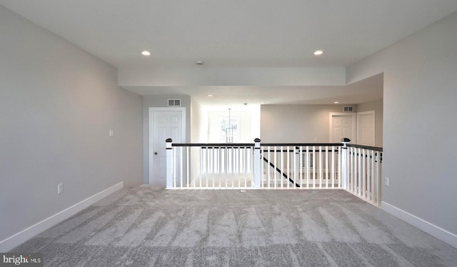 2030 N Fall Harvest Dr, Mechanicsburg, PA 17055 - empty room featuring recessed lighting, carpet, and baseboards