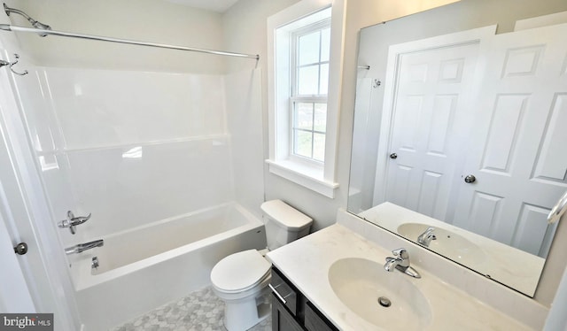 2030 N Fall Harvest Dr, Mechanicsburg, PA 17055 - bathroom featuring toilet,  shower combination, and vanity