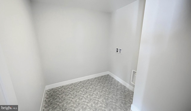 2030 N Fall Harvest Dr, Mechanicsburg, PA 17055 - laundry room featuring hookup for a washing machine, tile patterned floors, and baseboards