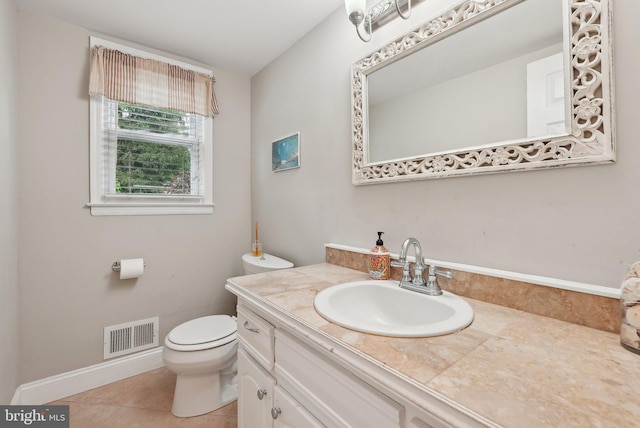 11 Moro Dr, Hamilton, NJ 08619 - half bath featuring vanity, toilet, and tile patterned flooring