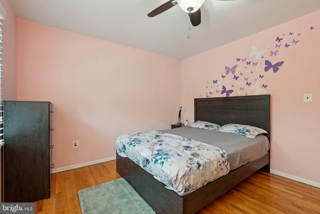 11 Moro Dr, Hamilton, NJ 08619 - bedroom featuring wood finished floors, baseboards, and ceiling fan
