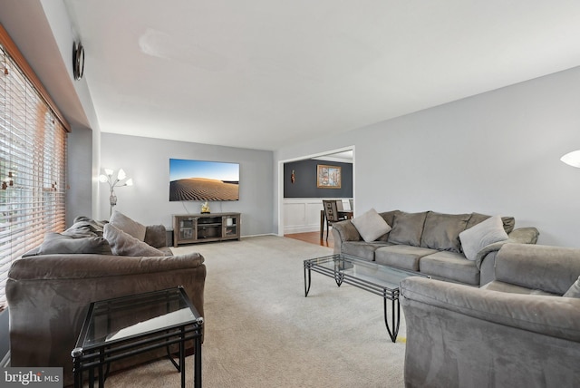 11 Moro Dr, Hamilton, NJ 08619 - carpeted living area with wainscoting