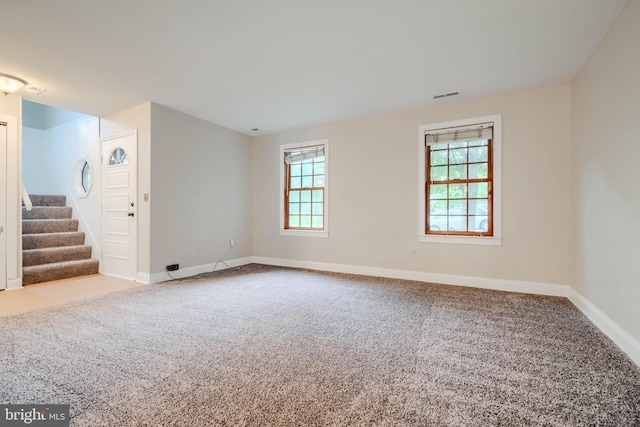 4410 Sophias Way, Belcamp, MD 21017 - carpeted empty room featuring stairway and baseboards