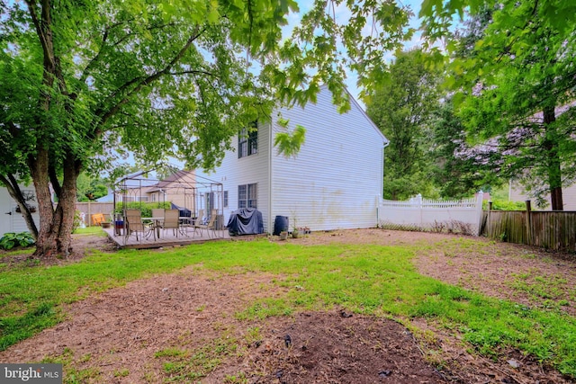 4410 Sophias Way, Belcamp, MD 21017 - view of yard featuring a gazebo and a wooden deck