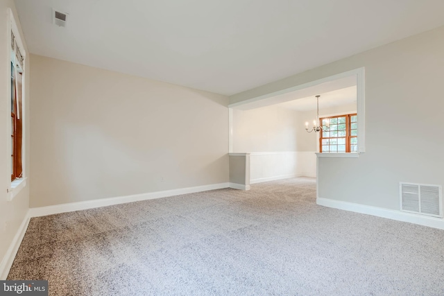 4410 Sophias Way, Belcamp, MD 21017 - carpeted empty room with a chandelier and baseboards