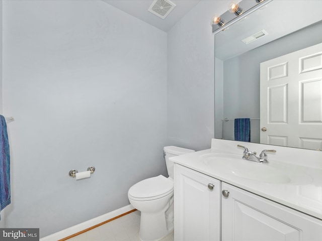 12318 Cherry Branch Dr, Clarksburg, MD 20871 - bathroom with toilet, vanity, and baseboards