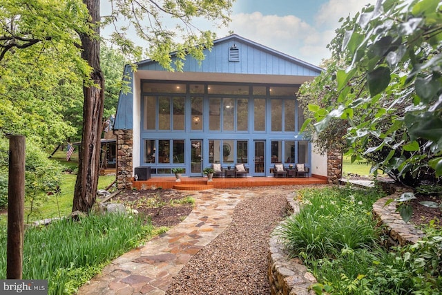7430 Joes Creek Rd, Linville, VA 22834 - rear view of property with stone siding