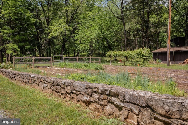 7430 Joes Creek Rd, Linville, VA 22834 - view of yard with fence and a view of trees