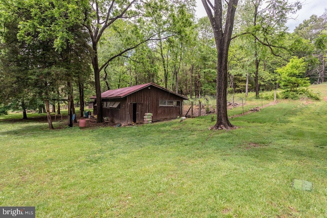 7430 Joes Creek Rd, Linville, VA 22834 - view of grassy yard featuring an outdoor structure
