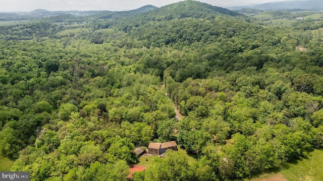7430 Joes Creek Rd, Linville, VA 22834 - bird's eye view of a heavily wooded area and a mountainous background
