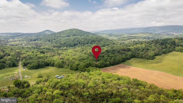7430 Joes Creek Rd, Linville, VA 22834 - drone / aerial view of a forest and a mountain backdrop