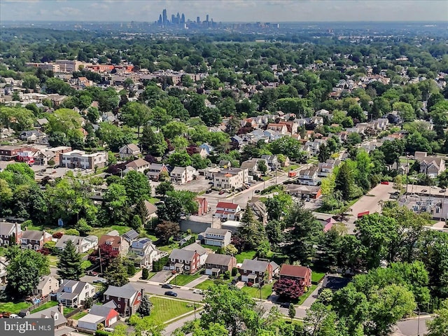 aerial perspective of suburban area