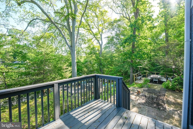 4301 Forest Ln NW, Washington, DC 20007 - deck with outdoor dining area