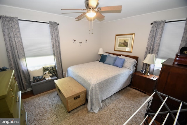 10 Casimir Ct, New Castle, DE 19720 - bedroom featuring ornamental molding and a ceiling fan