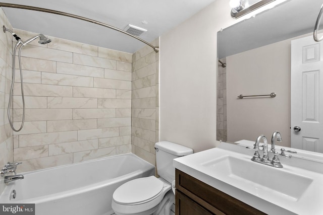 10234 Prince Pl Unit 17-T2, Upper Marlboro, MD 20774 - bathroom with toilet, shower / bath combination, and vanity