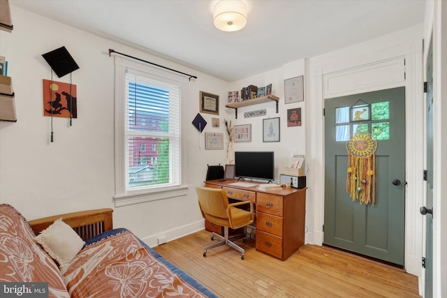 242 E Walnut St, Lancaster, PA 17602 - office area featuring light wood-style flooring and baseboards