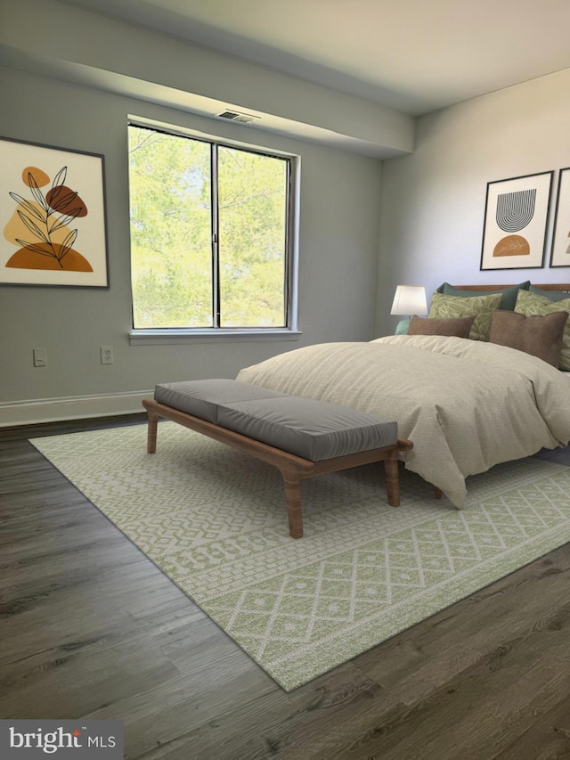 106 Mountain Rd Unit 2C, Glen Burnie, MD 21060 - bedroom featuring wood finished floors and baseboards