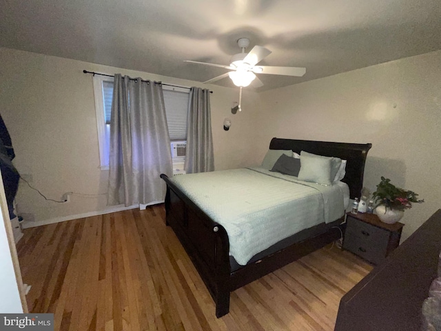 3110 Wellington St, Philadelphia, PA 19149 - bedroom with wood finished floors, a ceiling fan, and baseboards