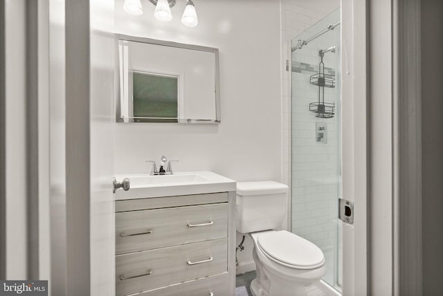 513 Tavenner Ct, Sterling, VA 20164 - bathroom with toilet, a shower stall, and vanity